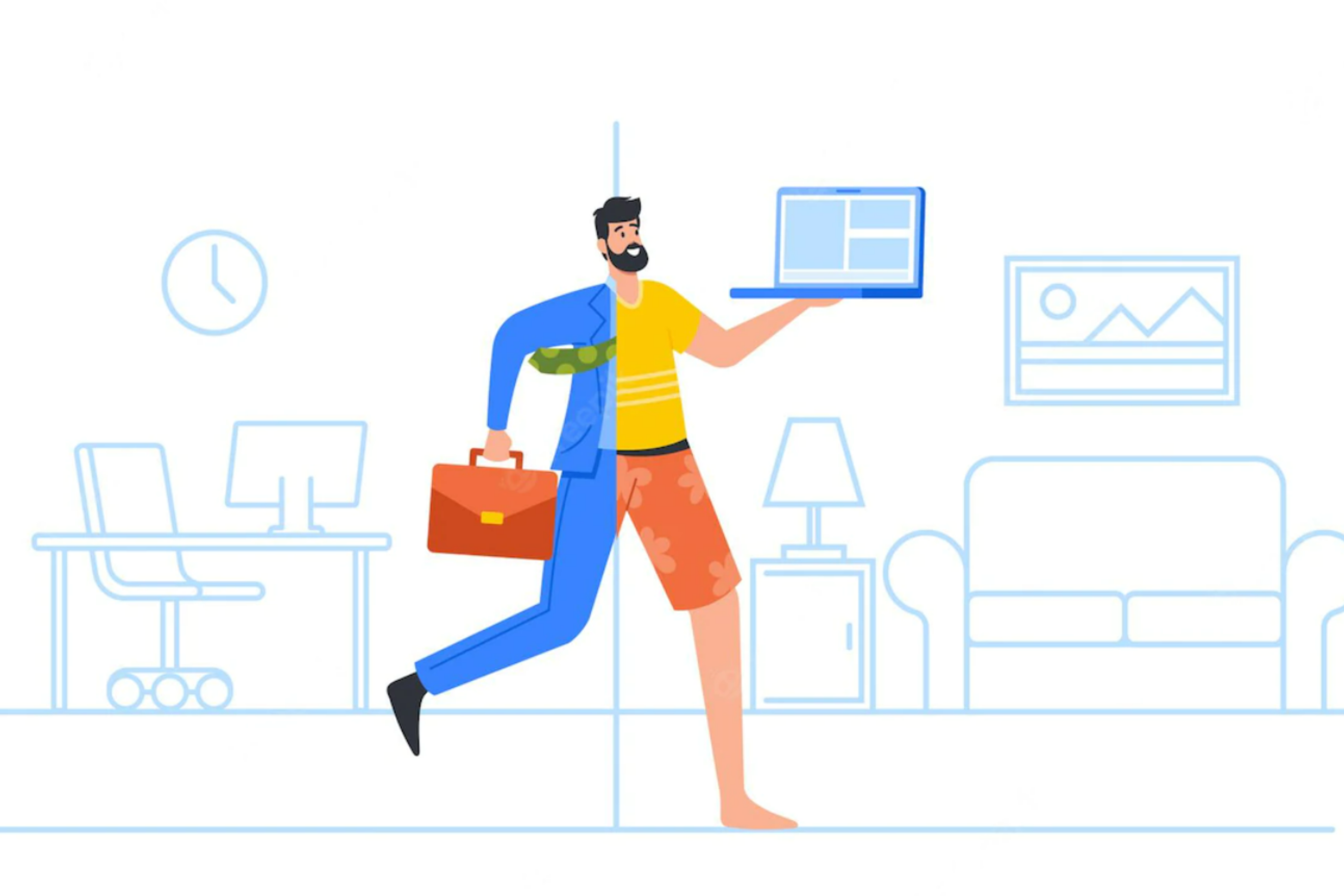 Travailler en mode hybride